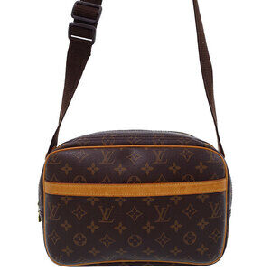 Louis Vuitton Monogram Leather Brown Reporter Shoulder Bag